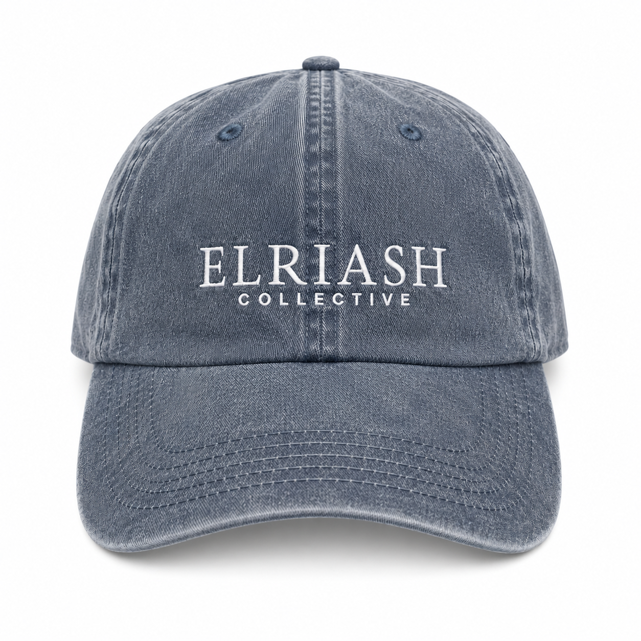 Elriash Collective hat- Charcoal/Blue wash