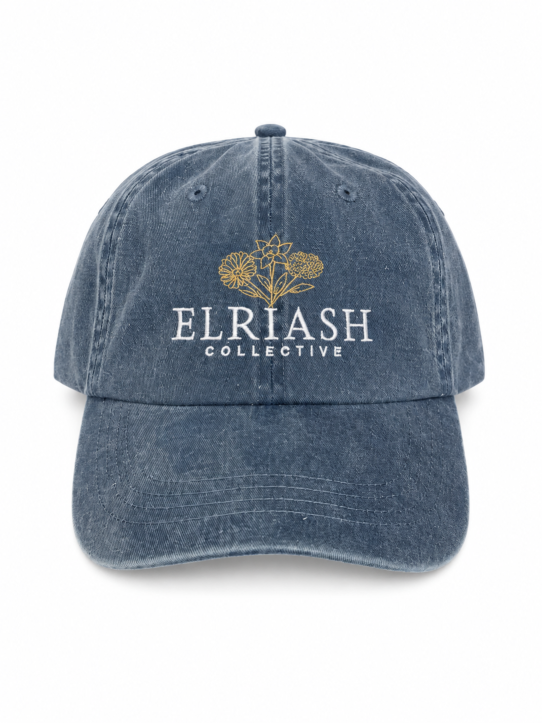 Elriash Collective hat- Charcoal/Blue wash