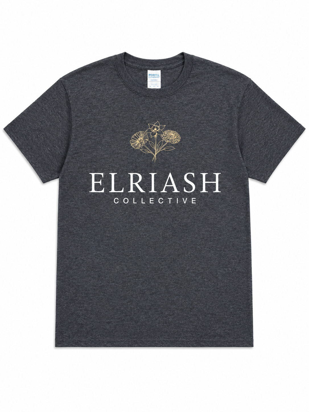 Elriash Collective T-Shirt- Heathered Charcoal